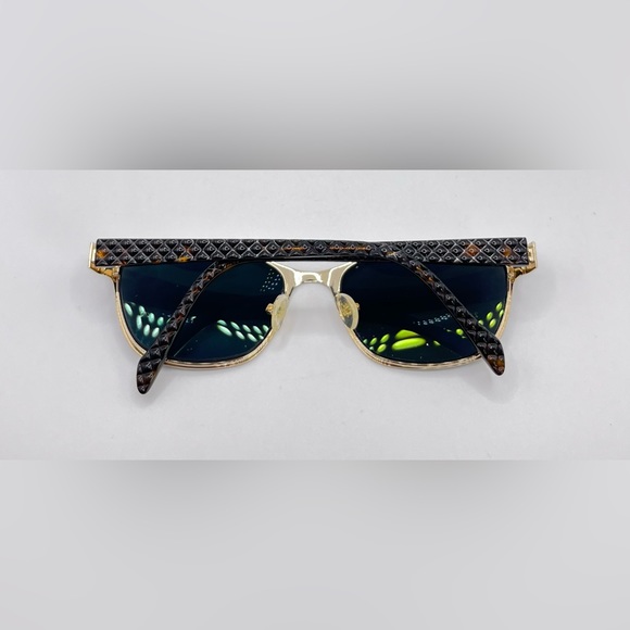 Laura Ashley Grace 1 Black Gold Oval Sunglasses Frames Only - Picture 4 of 8